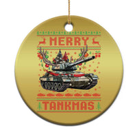 Funny Xmas Military Christmas Ornament Merry Tankmas Tank Veteran Army - Wonder Print Shop