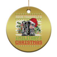 Funny Xmas Veteran Christmas Ornament Have Yourself A Military Christmas - Wonder Print Shop