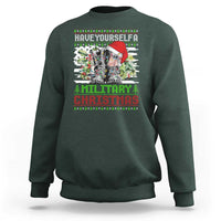 Funny Christmas Veteran Sweatshirt Have Yourself A Military Christmas - Wonder Print Shop