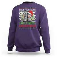 Funny Christmas Veteran Sweatshirt Have Yourself A Military Christmas - Wonder Print Shop