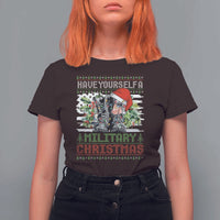 Funny Christmas Veteran T Shirt For Women Have Yourself A Military Christmas - Wonder Print Shop