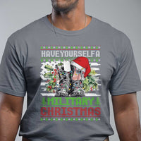 Funny Christmas Veteran T Shirt Have Yourself A Military Christmas - Wonder Print Shop