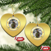Merry Xmas Veteran Christmas Ornament Grenade Christmas Tree America Flag Patriotic - Wonder Print Shop