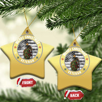 Merry Xmas Veteran Christmas Ornament Grenade Christmas Tree America Flag Patriotic - Wonder Print Shop