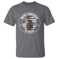 Merry Xmas Veteran T Shirt Grenade Christmas Tree America Flag Patriotic - Wonder Print Shop