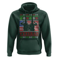 Christmas Veteran Hoodie Soldier America Flag Patriotic