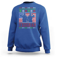 Christmas Veteran Sweatshirt Soldier America Flag Patriotic - Wonder Print Shop