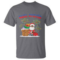 Funny Haitian Christmas T Shirt Nwel Ayisen Creole Santa Palm Tree - Wonder Print Shop