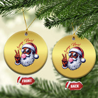 Funny Haitian Xmas Christmas Ornament Jwaye Nwel Creole Cute Black Santa - Wonder Print Shop