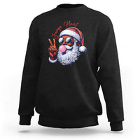 Funny Haitian Christmas Sweatshirt Jwaye Nwel Creole Cute Black Santa - Wonder Print Shop