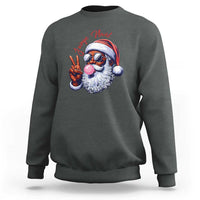 Funny Haitian Christmas Sweatshirt Jwaye Nwel Creole Cute Black Santa - Wonder Print Shop