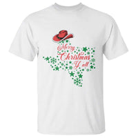 Merry Christmas Y'All Texas Cowboy Santa Hat T Shirt - Wonder Print Shop