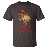 Christmas In Texas T Shirt Merry Texmas Santa Cowboy Hat - Wonder Print Shop