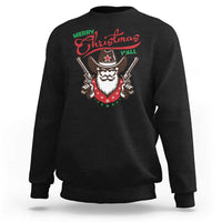 Merry Christmas Y'All Texas Cowboy Santa Sweatshirt - Wonder Print Shop