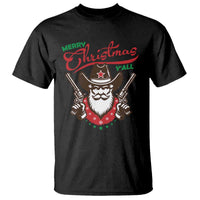 Merry Christmas Y'All Texas Cowboy Santa T Shirt - Wonder Print Shop