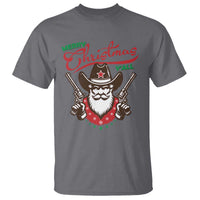 Merry Christmas Y'All Texas Cowboy Santa T Shirt - Wonder Print Shop