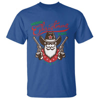 Merry Christmas Y'All Texas Cowboy Santa T Shirt - Wonder Print Shop