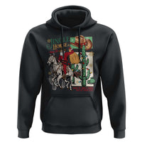 Western Christmas Hoodie Jingle Horse Pick Up Your Feet Cowboy Santa Rider