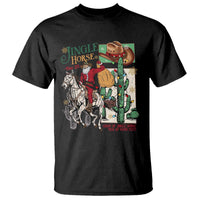 Western Christmas T Shirt Jingle Horse Pick Up Your Feet Cowboy Santa Rider - Wonder Print Shop