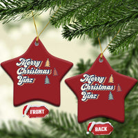 Funny Merry Christmas Yinz Pittsburgh Christmas Ornament - Wonder Print Shop