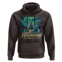Xmas In Alaska Hoodie Alaskamas Magic Aurora Santa