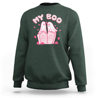 Valentine's Day Sweatshirt My Boo Cute Lover Couple Ghost - Wonder Print Shop