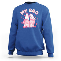 Valentine's Day Sweatshirt My Boo Cute Lover Couple Ghost - Wonder Print Shop