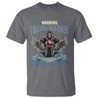 Motorcycle Rider T Shirt I Belong To A Biker Messing With Me Can Be Very Dangerous - Wonder Print Shop