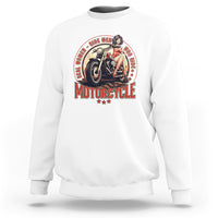 Real Women Ride Men Who Ride Motorcycles Retro Rider Lady Sweatshirt - Wonder Print Shop