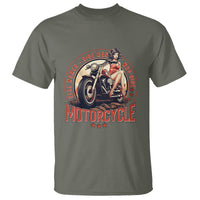 Real Women Ride Men Who Ride Motorcycles Retro Rider Lady T Shirt - Wonder Print Shop