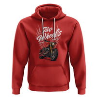 Motorcycle Rider Hoodie Four Wheels Mover The Body Two Wheels Move The Soul - Wonder Print Shop