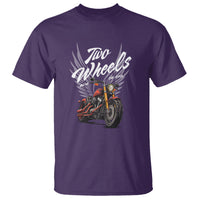 Motorcycle Rider T Shirt Four Wheels Mover The Body Two Wheels Move The Soul - Wonder Print Shop