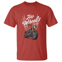 Motorcycle Rider T Shirt Four Wheels Mover The Body Two Wheels Move The Soul - Wonder Print Shop