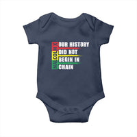Malcolm X Baby Onesie Our History Did Not Begin In Chains