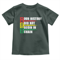 Malcolm X Toddler T Shirt Our History Did Not Begin In Chains