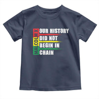 Malcolm X Toddler T Shirt Our History Did Not Begin In Chains