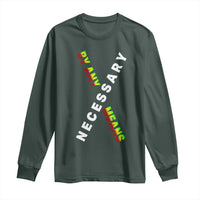 Malcolm X Long Sleeve Shirt By Any Means Necessary  Black History