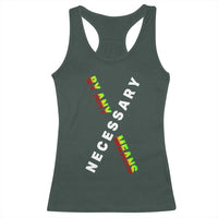Malcolm X Racerback Tank Top By Any Means Necessary Black History