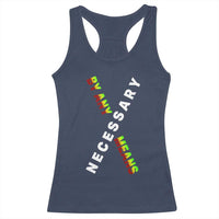 Malcolm X Racerback Tank Top By Any Means Necessary Black History