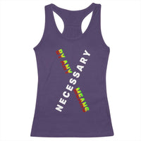 Malcolm X Racerback Tank Top By Any Means Necessary Black History
