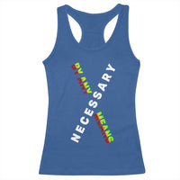 Malcolm X Racerback Tank Top By Any Means Necessary Black History