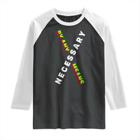 Malcolm X Raglan Shirt By Any Means Necessary Black History