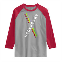Malcolm X Raglan Shirt By Any Means Necessary Black History
