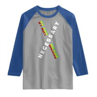 Malcolm X Raglan Shirt By Any Means Necessary Black History