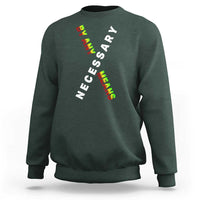 Malcolm X Sweatshirt By Any Means Necessary Black History