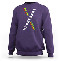 Malcolm X Sweatshirt By Any Means Necessary Black History
