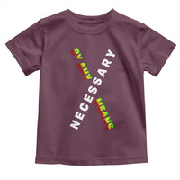 Malcolm X Toddler T Shirt By Any Means Necessary Black History