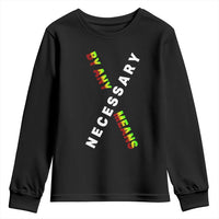 Malcolm X Youth Sweatshirt By Any Means Necessary Black History