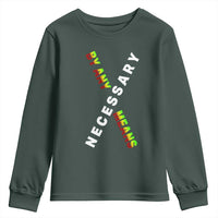 Malcolm X Youth Sweatshirt By Any Means Necessary Black History