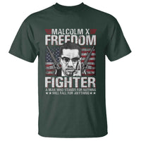 Malcolm X T Shirt A Man Who Stands For Nothing Will Fall For Anything